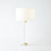 Global Views Bowed Crystal Column Lamp