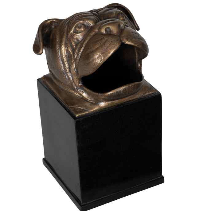 Maitland Smith Bulldog Tissue Box