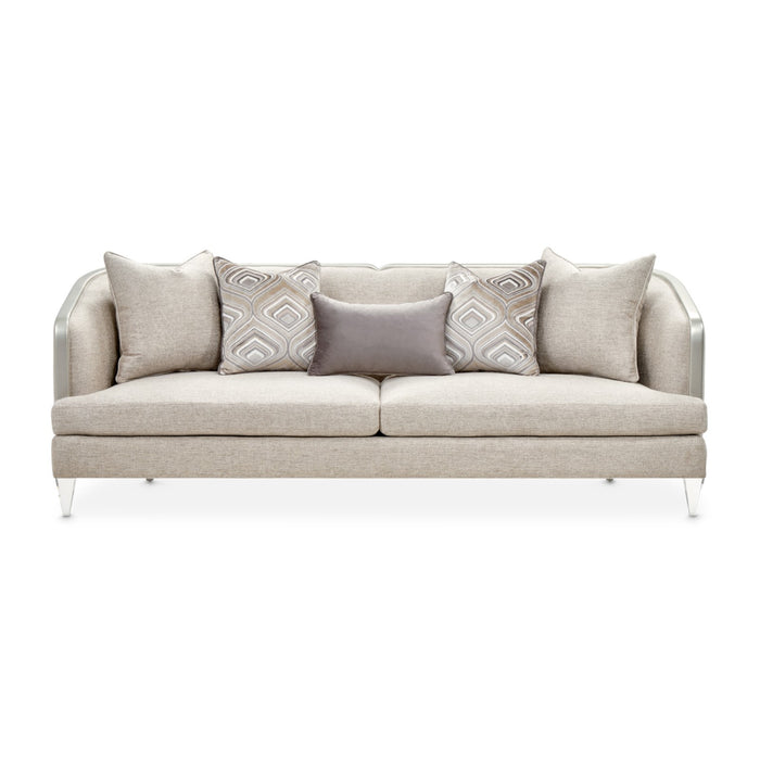 Michael Amini Camden Court Sofa - Flax/Platinum