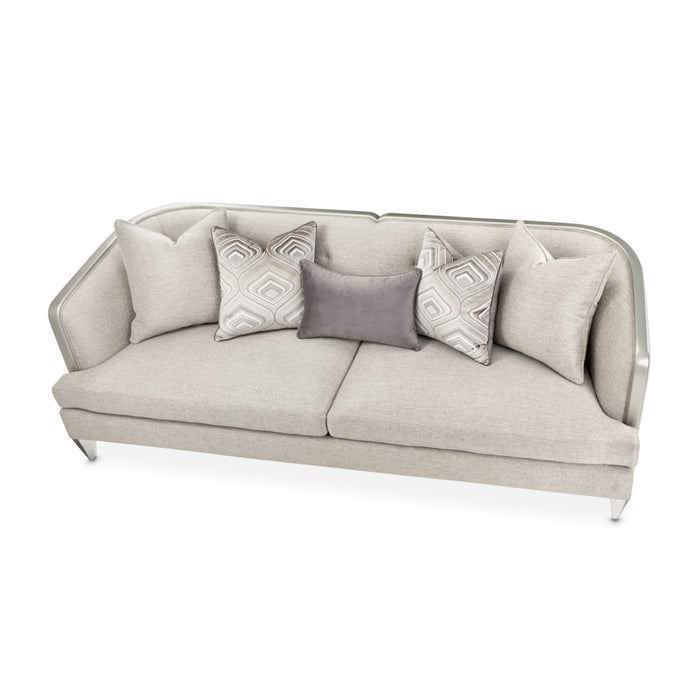 Michael Amini Camden Court Sofa - Flax/Platinum