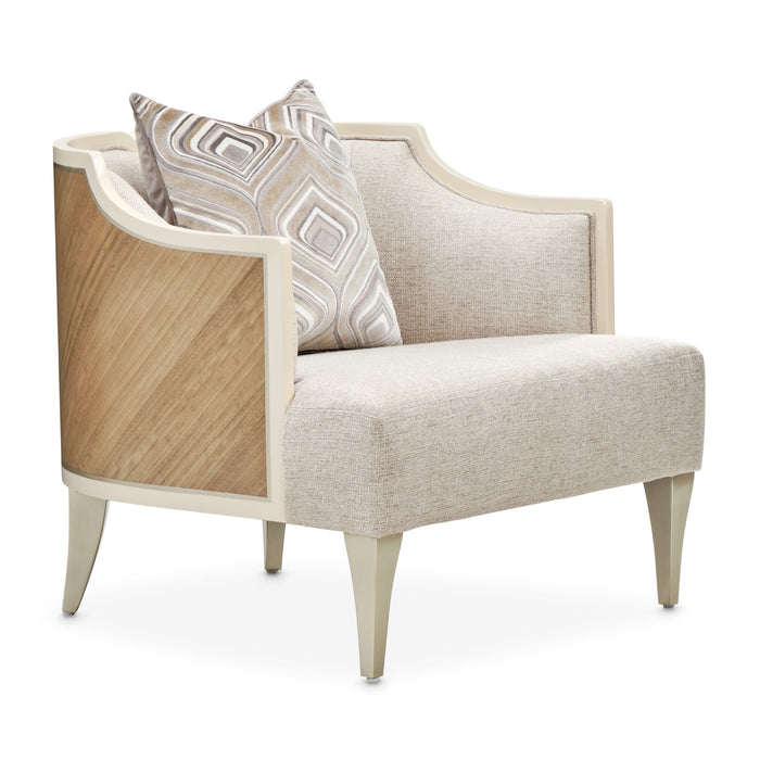 Michael Amini Camden Court Accent Chair - Flax/Pearl