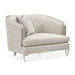 Michael Amini Camden Court Chair and Half - Flax/Platinum