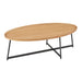 Euro Style Niklaus 47" Oval Coffee Table - Oak