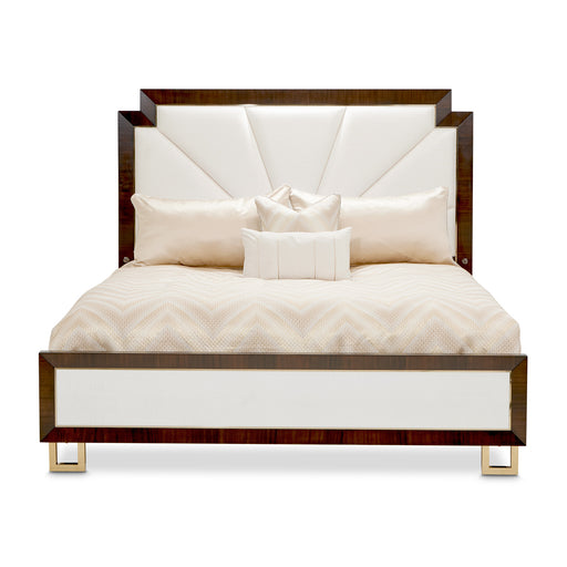 Michael Amini Belmont Place Upholstered Bed - Espresso