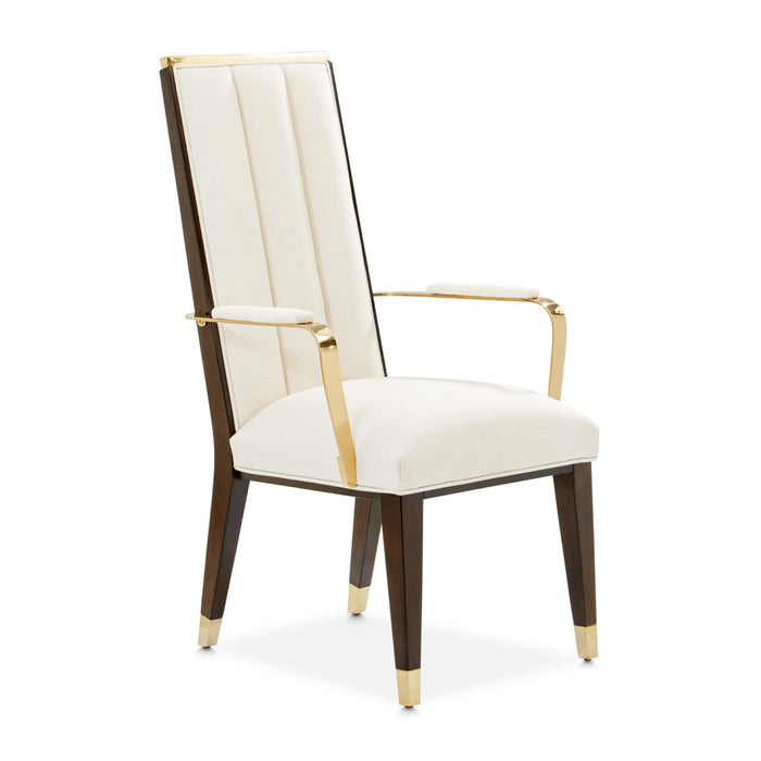 Michael Amini Belmont Place Arm Chair - Espresso