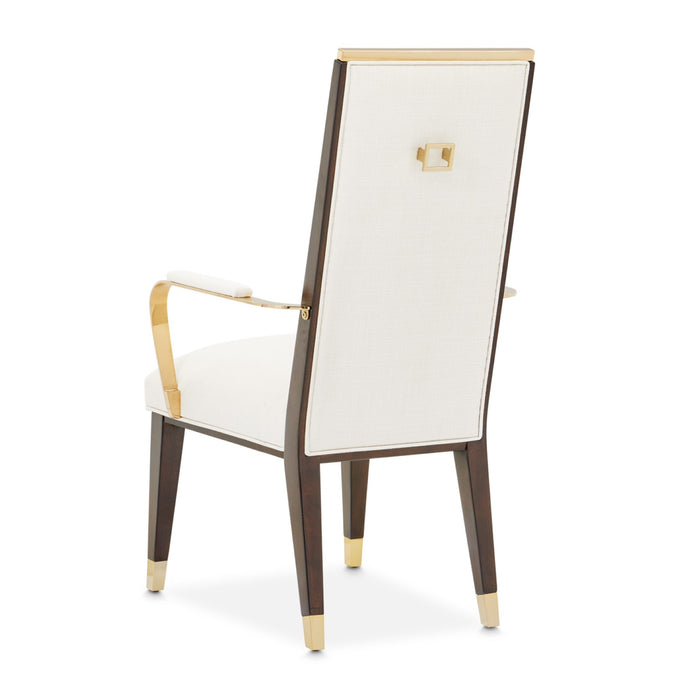 Michael Amini Belmont Place Arm Chair - Espresso