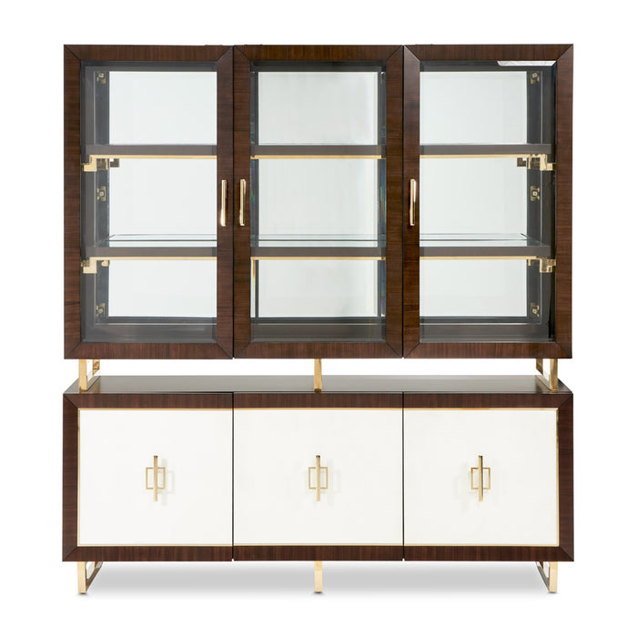 Michael Amini Belmont Place China Cabinet - Espresso