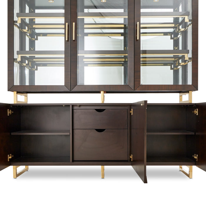 Michael Amini Belmont Place China Cabinet - Espresso