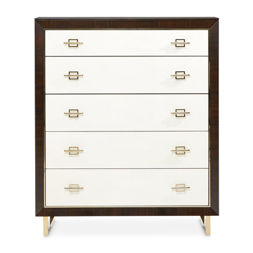 Michael Amini Belmont Place 5-Drawer Chest - Espresso