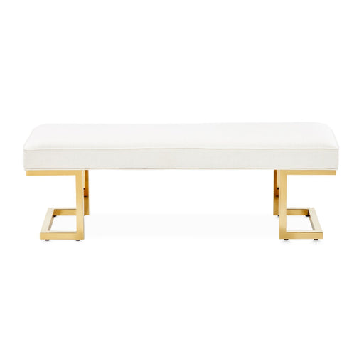 Michael Amini Belmont Place Bed Bench - Bright Gold