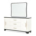 Michael Amini Tuxedo Sideboard & Mirror - Piano Keyboard