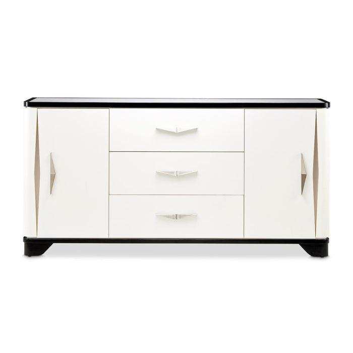 Michael Amini Tuxedo Sideboard - Piano Keyboard