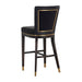 Sunpan Alister Barstool - Bravo Black / Abbington Black