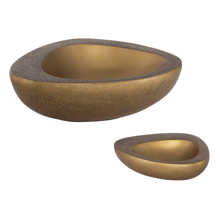 Uttermost Ovate Brass Bowls - Set of 2