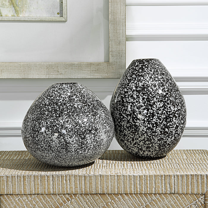 Uttermost Cosmic Black & White Vases - Set of 2