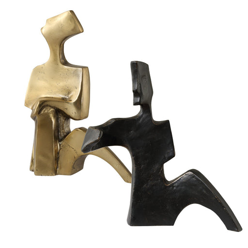 Uttermost Affection Bronze Gold Sculpture - Set of 2