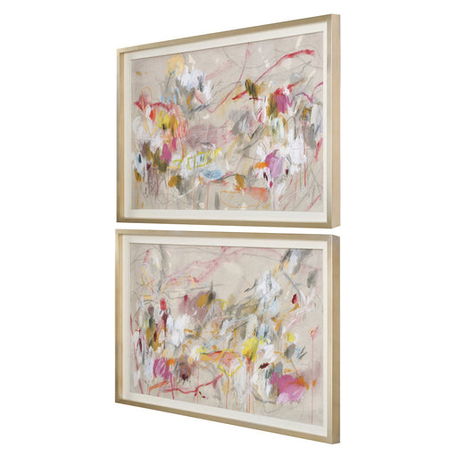 Uttermost Metropolitan Rush Abstract Prints - Set of 2