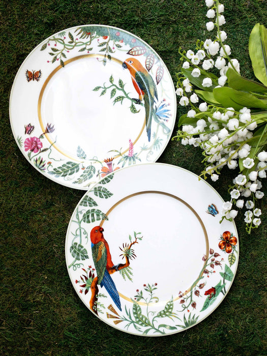 Haviland Alain Thomas Red Parrot Dessert Plate