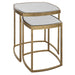 Uttermost Vista Gold Nesting Tables - Set of 2