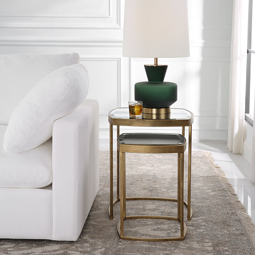 Uttermost Vista Gold Nesting Tables - Set of 2