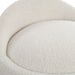 Uttermost Swirl Swivel Sheepskin Ottoman