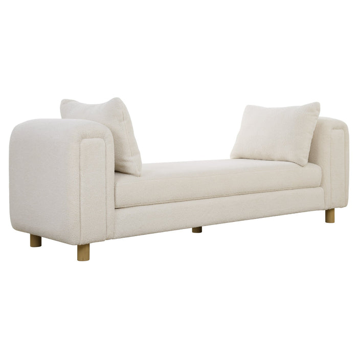 Uttermost Repose Oversized Ivory Bench