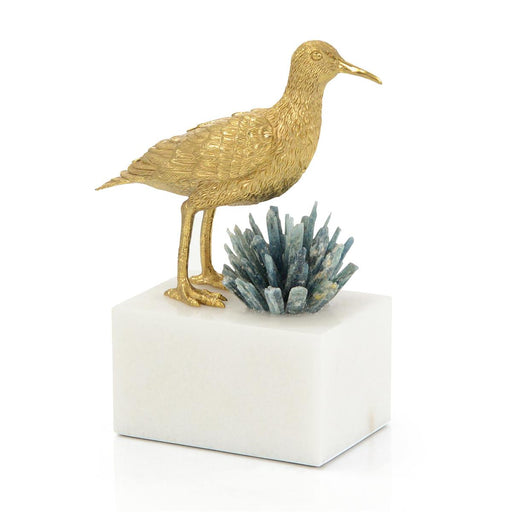 John Richard Brass Sea Gull And Cyanite Sculpture I