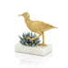 John Richard Brass Sea Gull And Cyanite Sculpture II