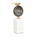 John Richard Polished Agate And Brass Bird Sculpture I