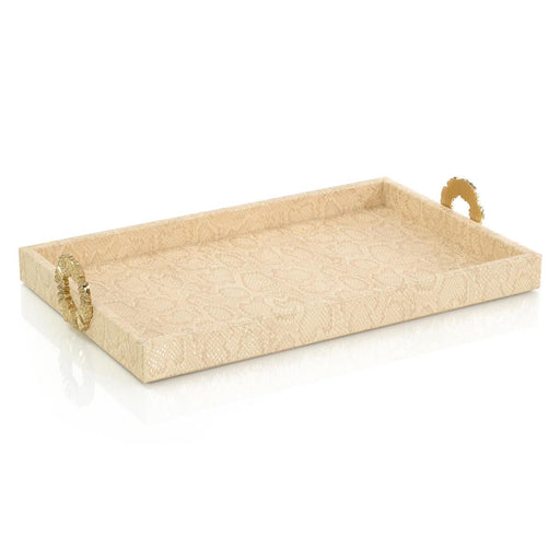 John Richard Dazzle Vegan Snakeskin Tray Small