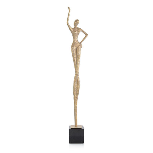 John Richard Posing Female Gold Sculpture I