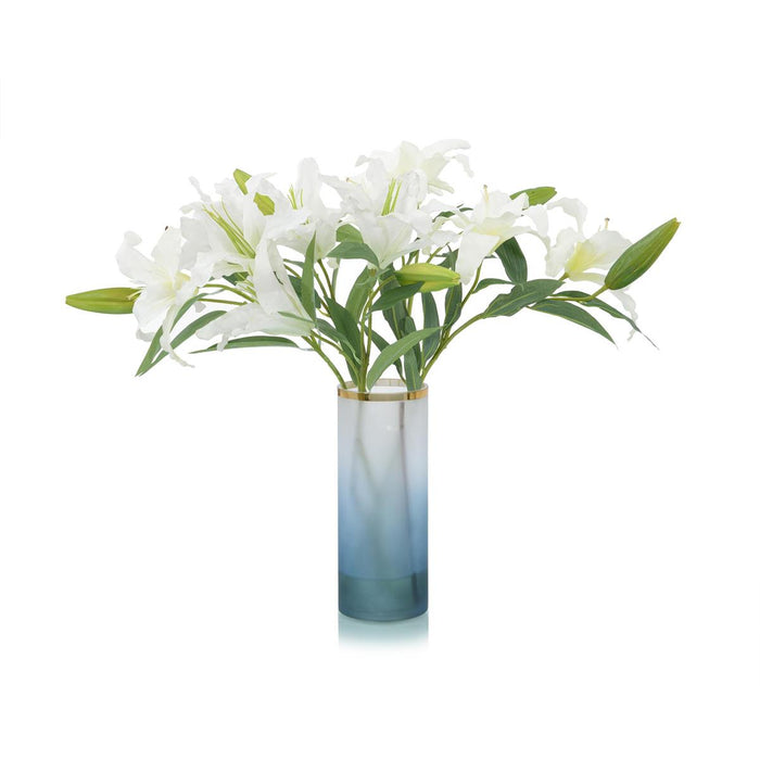 John Richard Blue OmbrE Lilies