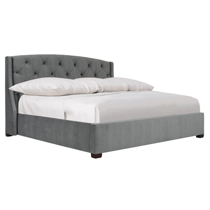 Bernhardt Interiors Jordan Button-Tufted Wing Bed 54"