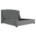 Bernhardt Interiors Jordan Button-Tufted Wing Bed 54"