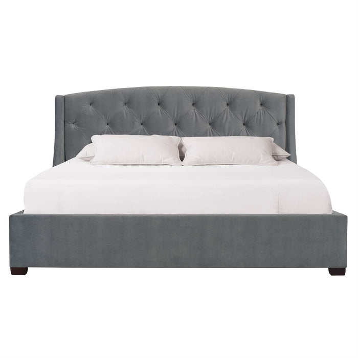 Bernhardt Interiors Jordan Button-Tufted Wing Bed 54"