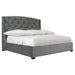 Bernhardt Interiors Jordan Button-Tufted Wing Bed 64"