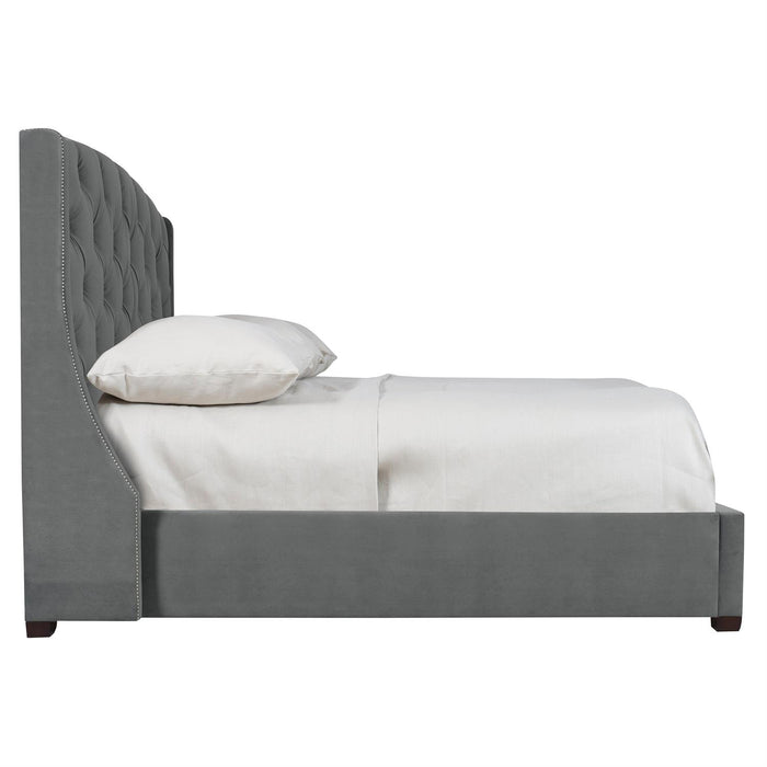 Bernhardt Interiors Jordan Button-Tufted Wing Bed 64"