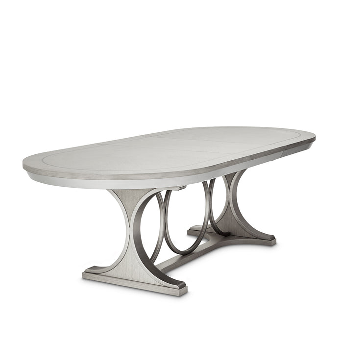 Michael Amini Eclipse Oval Dining Table Moonlight