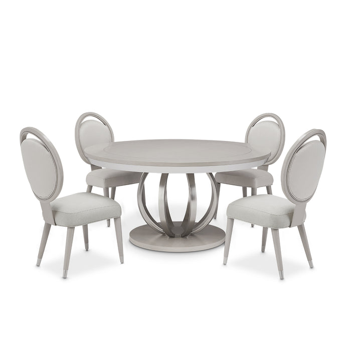 Michael Amini Eclipse Round Dining Table Moonlight