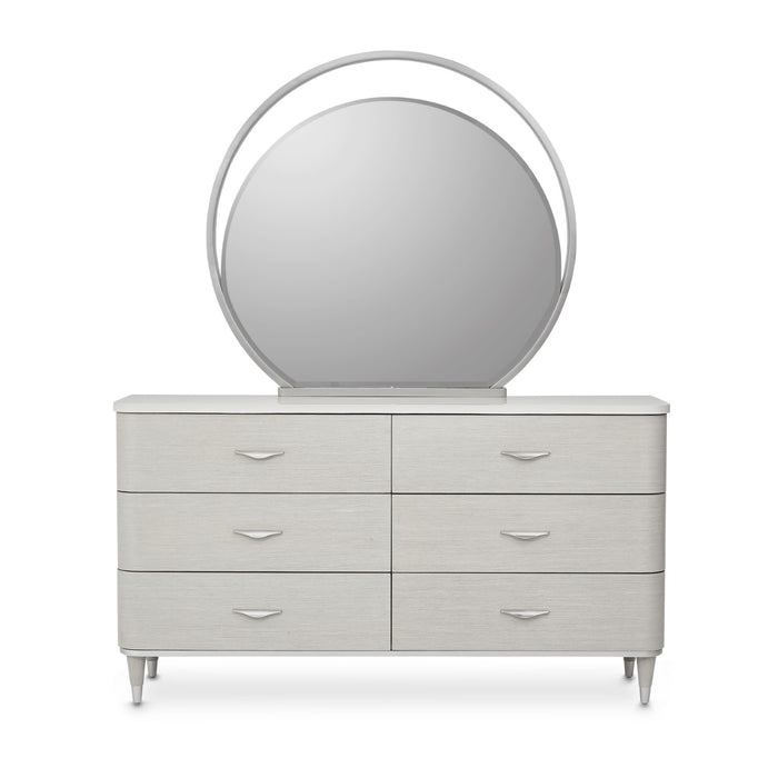 Michael Amini Eclipse Dresser with Mirror - Moonlight