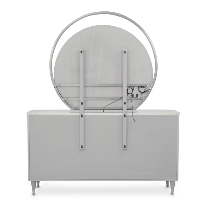 Michael Amini Eclipse Dresser with Mirror - Moonlight