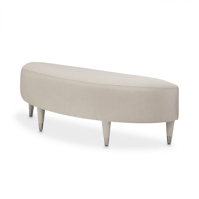 Michael Amini Eclipse Bed Bench Moonlight