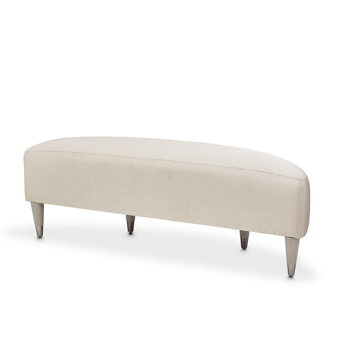 Michael Amini Eclipse Bed Bench Moonlight