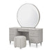 Michael Amini Eclipse Vanity Desk Mirror & Stool 3 pc