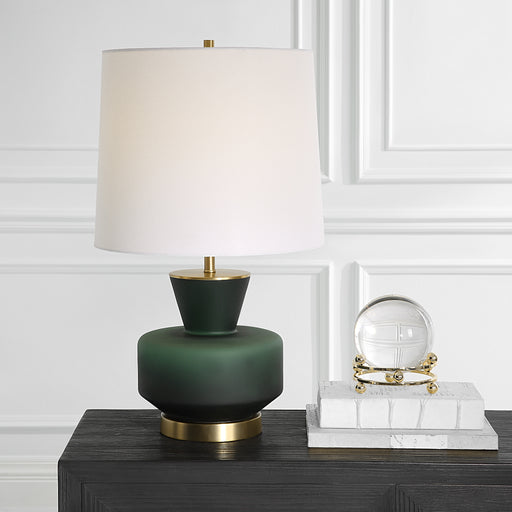 Uttermost Trentino Dark Emerald Green Table Lamp