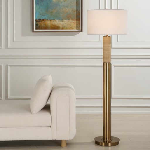 Uttermost Knox Travertine Floor Lamp