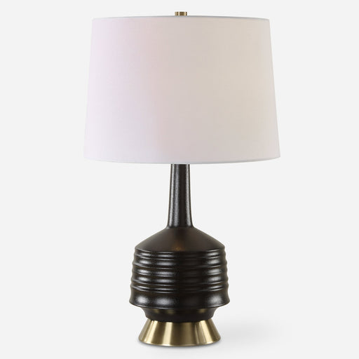 Uttermost Foster Black Glaze Table Lamp