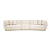 Michael Amini Aurora 3-Piece Sectional Sofa - Linen/Moonlight