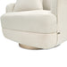 Michael Amini Aurora Swivel Accent Chair - Linen/Moonlight