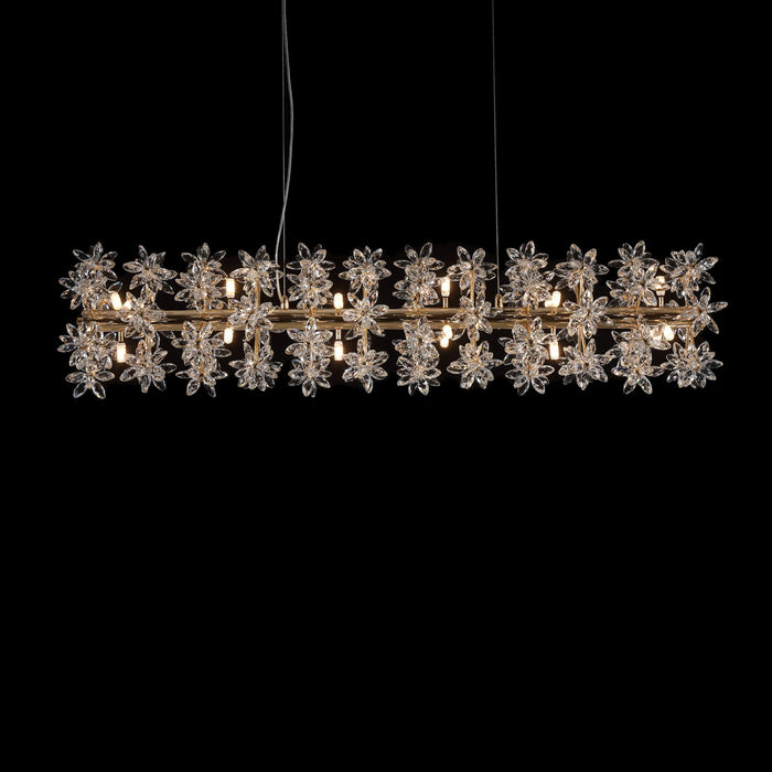 Michael Amini Bouquet 18-Light Rectangular Chandelier